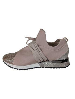 NWT Platino Gold & Lycra Side Laces