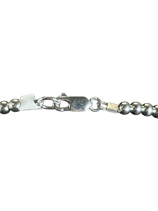 Sterling Black Jack Turquoise Pendant Necklace
