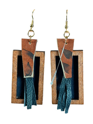 Hand made Leather Earrings