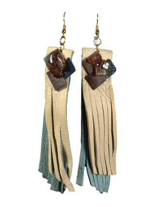 Hand made Leather Earrings