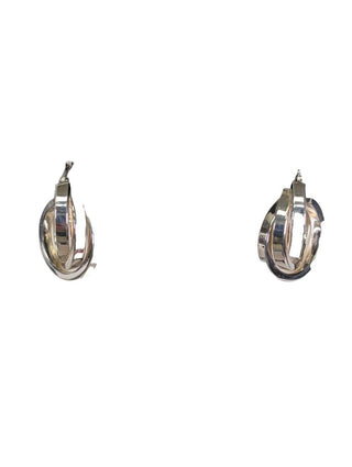 Sterling Triple Hoop Earrings