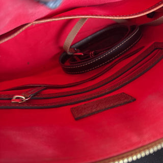 (AS IS NO STRAP) Pebbled Leather Satchel