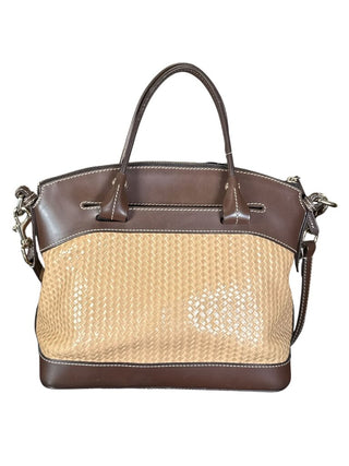 (AS IS) Woven Engraved Satchel w/Strap