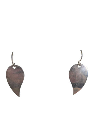 Sterling Two Half Heart Earrings