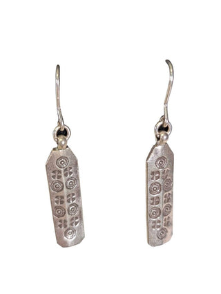 Sterling Stamped Earrings