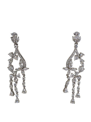 Sterling CZ Dangle Earrings