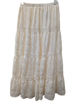 Lace Midi Swing Skirt