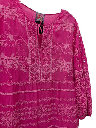 Long Sleeve Embroidery A Line Dress