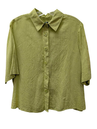 Linen Short Sleeve Button Up