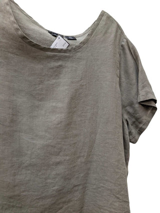 Short Sleeve Linen Blouse