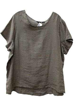 Short Sleeve Linen Blouse