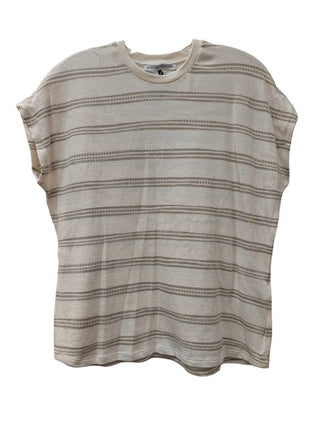 LUXURY Short Sleeve Striped Cotton Tee