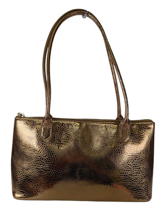 Metallic Snakeskin Embossed Purse