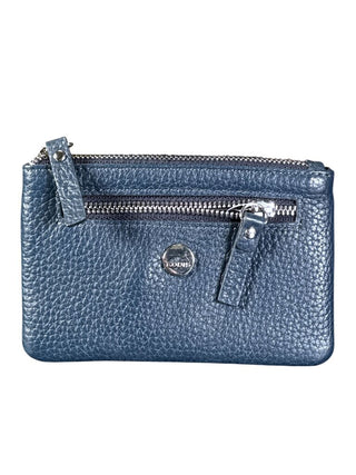 Zip pouch pebbled leather