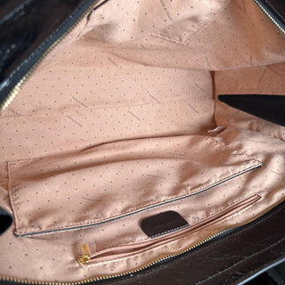 Reflections leather shoulder bag