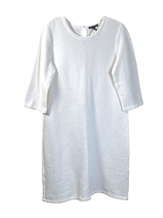 Back button cotton blend 3/4 sleeve