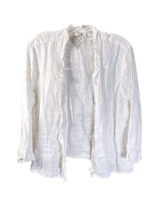 Linen open front cardi