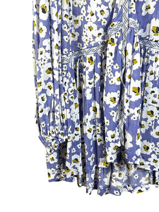 Floral button down sheer
