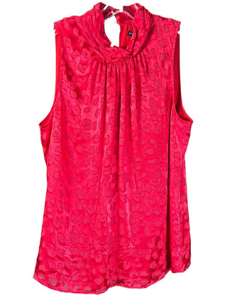 Sleeveless high neck leopard print