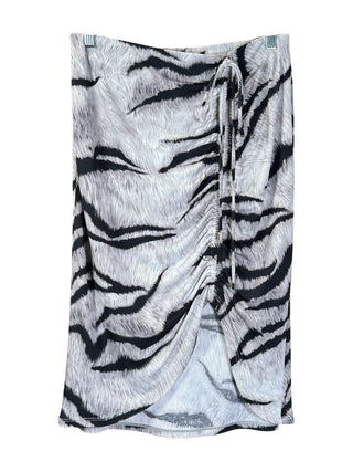 Pull on tiger stripe w/ruched front