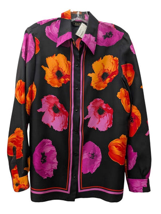 Floral Button Front Blouse