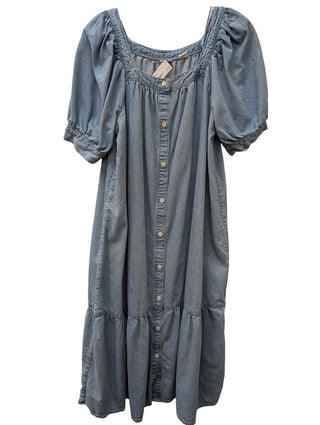 Denim Button Front