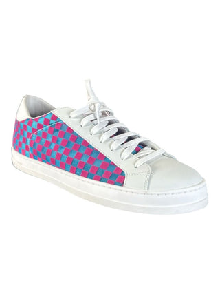 john checkered lace up