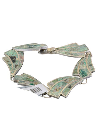 Sterling Taxco Inlay Bracelet
