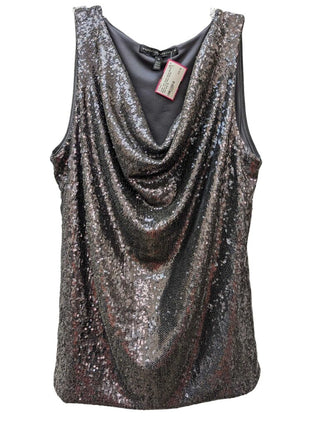 Cowl Neck Sequin Tank