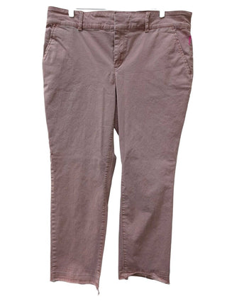 Straight Leg Raw Hem Pants