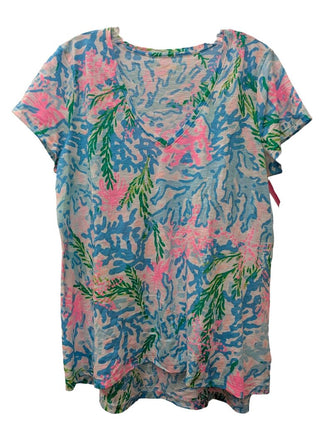 Short Sleeve Tropical Coral Print