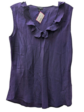 Ruffle Neck Silk Blouse