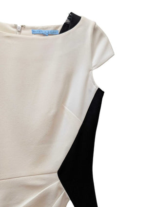 Cap Sleeve Illusion Waist Pencil Dress