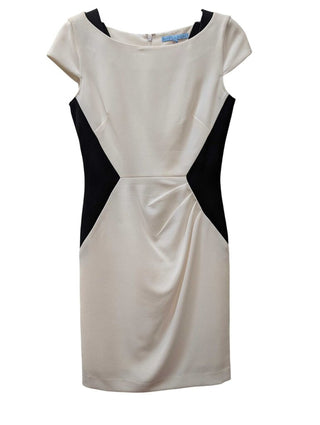 Cap Sleeve Illusion Waist Pencil Dress