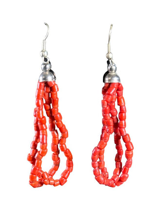Coral Loop Earrings