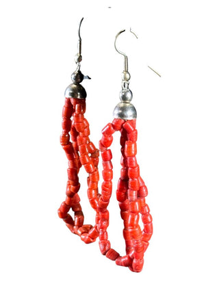 Coral Loop Earrings