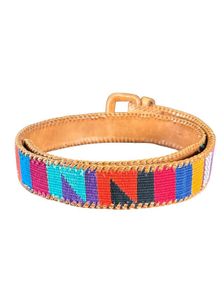 Guatamalen leather and fabric w/bucle