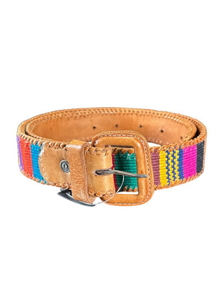 Guatamalen leather and fabric w/bucle