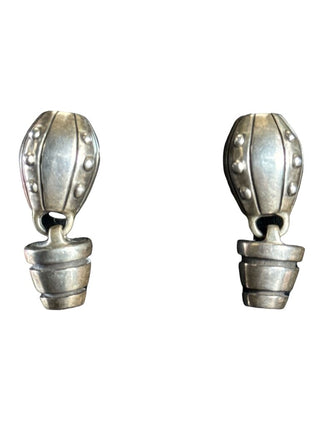 Sterling Hot Air Balloon Earrings clip on