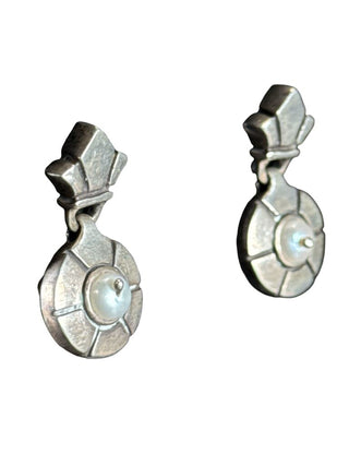 Sterling Pearl Earrings