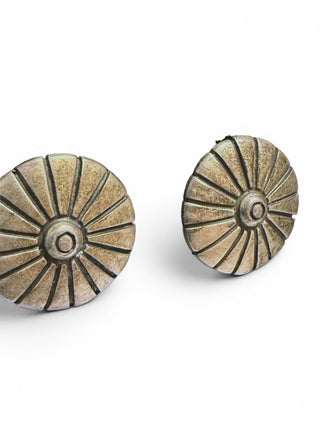 Sterling Concho Earrings