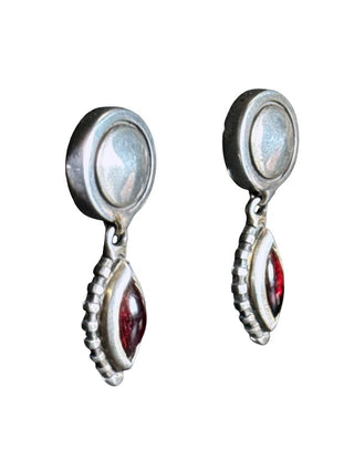 Sterling Garnet Earrings