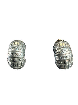 Sterling Hoop Earrings Clip On
