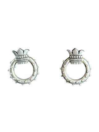 Sterling Circle Earrings