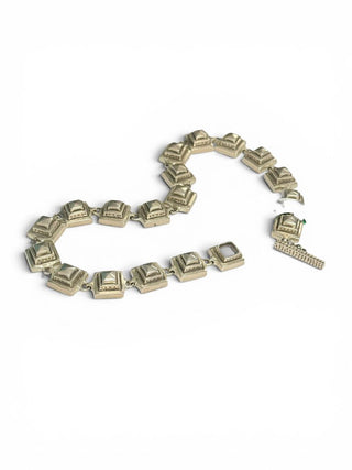 87.60gms Sterling Square Necklace