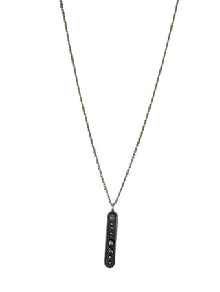 SS Bar Pendant w/planets Necklace