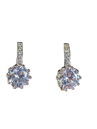SS CZ Hoop Earrings