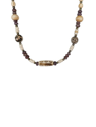 Beaded Stone Necklace Set (handmade)