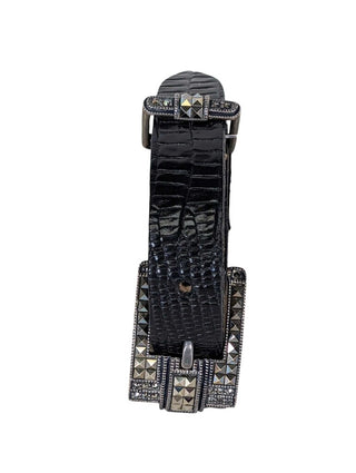 Leather Bracelet with Sterling and Marcasite Accent