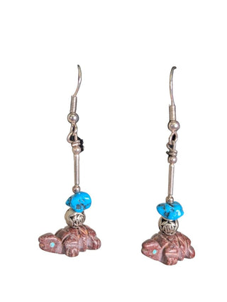 SS Stone Fetish Dangle Earrings